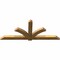 Ekena Millwork Redmond Rough Sawn Timber Gable Bracket, Western Red Cedar, 96"W x 40"H x 4"D x 6"F, 10/12 Pitch GBW096X40X0406RED00RWR - alternate 4